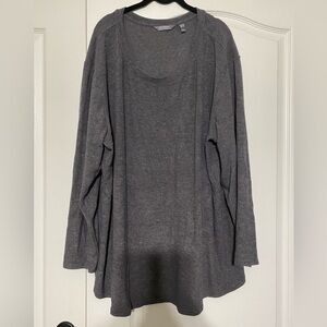 Lisa Rinna Gray Long Sleeve Sweater Women’s Size 3X